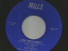 ROCKABILLY bw/ TEEN - CARL JUNIOR-- LOOK WHO'S LONELY --HEAR BOTH- on MILLS