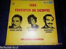 Tres Favoritos de Siempre con La Sonora Matancera Daniel Santos Celia Cruz Lp