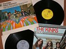 Ray Davies with Best of the Kinks 2 Vinyl Records Sunny Afternoon and Lola