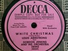 Louis Armstrong 78 RPM- DECCA 28443 - White Christmas & Winter Wonderland promo