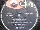 LOS TEEN AGERS La cinta verde URUGUAY 78 RPM Colombia CUMBIA MERENGUE CLAVE*
