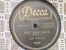 HOT ROD RACE Red Foley SMOKE ON THE WATER Decca 78 rpm JUKEBOX Record