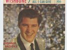 Donnie Brooks 1961 Era 45rpm & Picture Sleeve Wishbone b/w All I Can Give TeeN