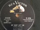 ELVIS PRESLEY   MY BABY LEFT ME   RCA 20-6540 RARE    78