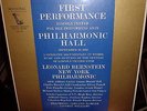 LEONARD BERNSTEIN 1st.Performance Lincoln Center Philharmonic Hall BOX SEALED