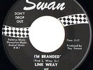 LINK WRAY & The Ray Men I'M BRANDED / Hang On ORIG 1965 USA SWAN Rockabilly VG