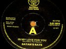 SATANS RATS VINYL 45 PUNK Kbd Oi RARE UK 7