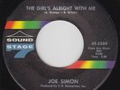 Northern Soul 45 - Joe Simon - Girl's Alright With Me - Sound Stage 7 - VG+ mp3