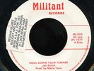 Jah Stitch - Cool Down Your Temper Uk Militant 7