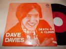 DAVE DAVIES death of a clown 45 KINKS 60's MOD BEAT PYE PORTUGAL unique PS 7''