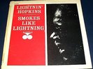 1963 Lightnin Hopkins Smokes Like Lightning LP, killer