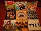 beatles vinyl record collection,let it be,yellow submarine,magical mystery tour.