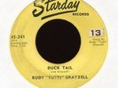 RUDY TUTTI GRAYZELL Duck Tail on Starday Rockabilly 45 Hear