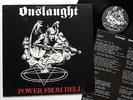 ONSLAUGHT - Power from Hell LP 1985 orig.UK FIRST PRESS  venom sodom sarcofago