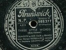 QUINTETTE HOT CLUB - DJANGO REINHARDT & S. GRAPELLI Three little words 78 10inch