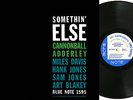 MILES DAVIS, Cannonball Adderley, SOMETHIN' ELSE, Blue Note BLP-1595 RVG EAR 'P'