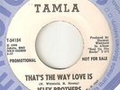 MOTOWN THE ISLEY BROTHERS Thats The Way Love Is TAMLA PROMO  NORTHERN SOUL 45