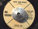 RARE FUNK SOUL 45 - EDDIE BO - CHECK YOUR BUCKET Part 1 & 2 Promo HEAR