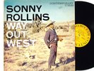 SONNY ROLLINS: WAY OUT WEST contemporary LP / MONO DG