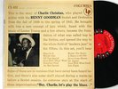 CHARLIE CHRISTIAN w/BENNY GOODMAN SEXTET & ORCHESTRA columbia LP / 6-eye MONO DG