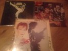 DAVID BOWIE X3 ALBUMS ORIGINAL NOT RE RELEASE AUTOGRAPH