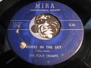 FOUR TRUMPS Rare Doowop 45 Mira #2050 Riders In The Sky b/w Waited All My Life