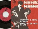 THE KINKS KINDA KINKS EVERYBODY IS GONNA BE HAPPY DANISH 45+PS `65 MOD FREAKBEAT