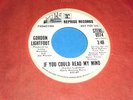 GORDON LIGHTFOOT If You Could Read My Mind 45 Orig Reprise PROMO NM Beauty