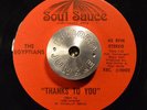 RARE FUNK SOUL 45 - THE EGYPTIANS - THANKS TO YOU Soul Sauce HEAR