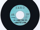 Rarest 45rpm by LORETTA LYNN I'm A Honky Tonk Girl 1960 ZERO ZO-107 45 VG++