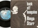 RINGO STARR BACK OFF BOOGALOO & BLINDMAN DANISH 45+PS 1972 BLUE APPLE BEATLES