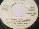 FUNKY SOUL PROMO 45/   N/WT. 14 KARAT BLACK 