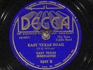 78 RPM -- East Texas Serenaders, Decca 5347, E-  Country