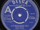 BILLY FURY  RUN TO MY LOVIN ARMS  UK ORIG DEMO ISS  CLASSIC BIG BEAT BALLAD