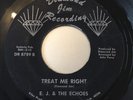 E.J. EJ & THE ECHOES northern soul 45 Treat Me Right   Diamond Jim