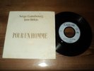 Serge GAINSBOURG / POUR UN HOMME (1972) Promo single monoface parfums CARON