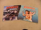 EXODUS - BONDED BY BLOOD & IMPACT IS IMMINENT - 2 X UK VINYL LP BUNDLE - VG+