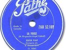  1959 EDITH PIAF French 78 RPM Record. La foule. LISTEN