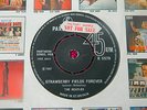 THE BEATLES 1969 UK 3rd PRESS SAMPLE DEMO STRAWBERRY FIELDS FOREVER 1 G STAMPER