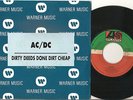 AC DC ACDC SINGLE DIRTY DEEDS DONE DIRT CHEEP SPAIN PROMO EX++