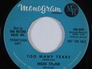 R&B Soul 45 MILES STONE Too Many Tears MONOGRAM HEAR