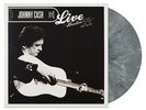 Johnny Cash Live From Austin TX LP Grey Marble Vinyl Newbury Comics EXCLUSIVE