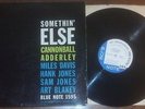 CANNONBALL ADDERLEY Somethin' Else Blue Note LP NY mono Miles Davis Jazz Bop
