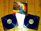 RARE ELECTRIC LIGHT ORCHESTRA-OUT OF THE BLUE 2XLP BLUE VINYL JETDP400 1977 VG+
