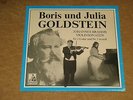 BORIS and JULIA GOLDSTEIN -  Brahms: Violinsonate ?1,3 G-dur    LP