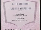 33CX 1201 Franck Sonata, Szymanowski SonataDavid Oistrakh, B/G, NM