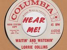 COUNTRY BOPPER: LORRIE COLLINS - Waitin' & Watchin'/Home Of The Blues COLUMBIA