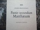 BACH MATTHEW PASSION MATTHAUS: RICHTER FISCHER-DIESKAU BUCHNER VIOLIN ARCHIV PRO