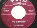 Rare Doo Wop R&B 45 Bel-Aires this is goodbye / white port OG Flip