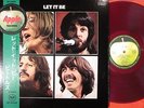 THE BEATLES LET IT BE JAPAN 1st ISSUE RED WAX LP MEDAL OBI MINT